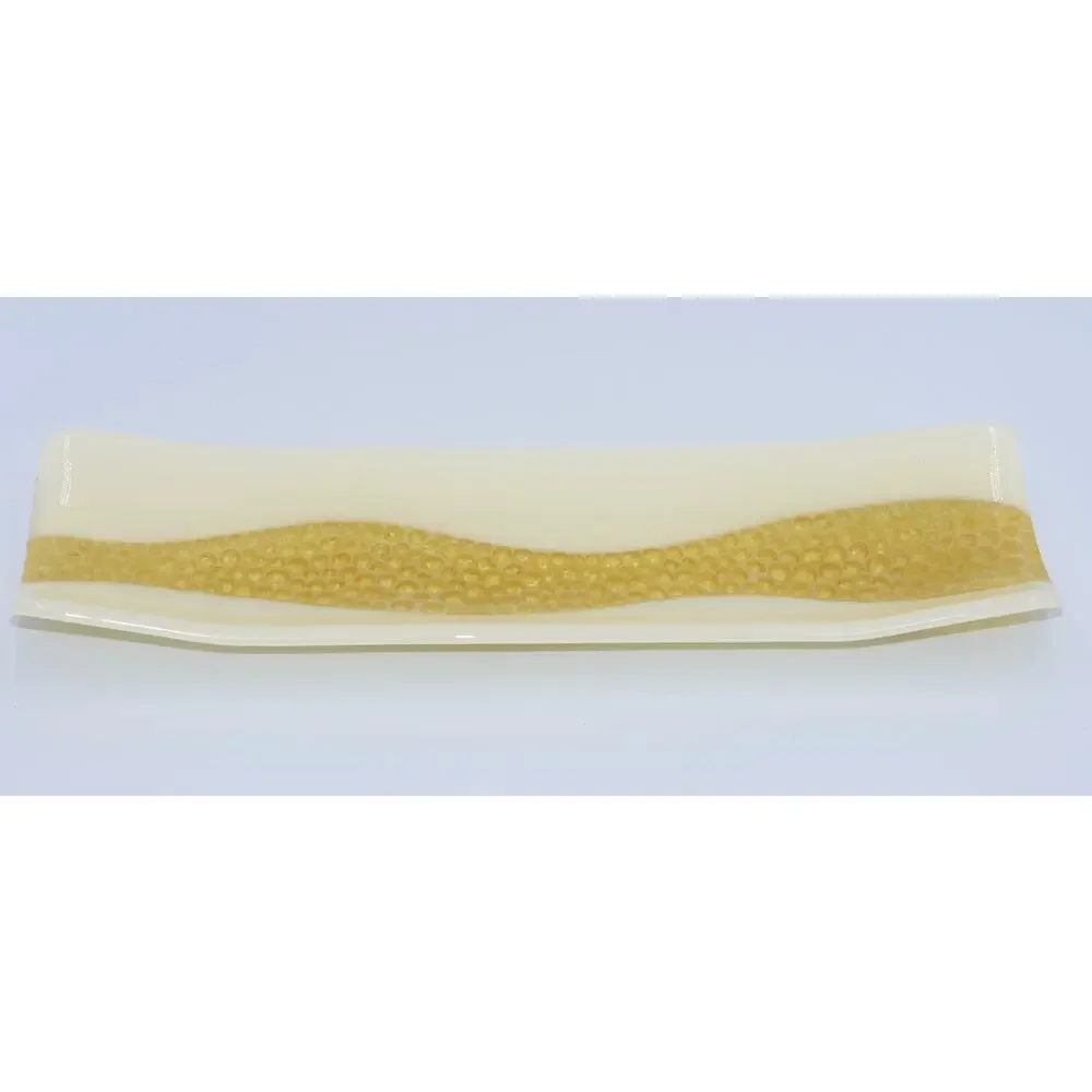 Christiane Karuna Santoro Studio Kiln-Formed Art Glass Channel Murini Plate